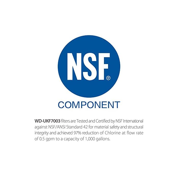 Waterdrop UKF7003 Refrigerator Water Filter Replacement for Maytag