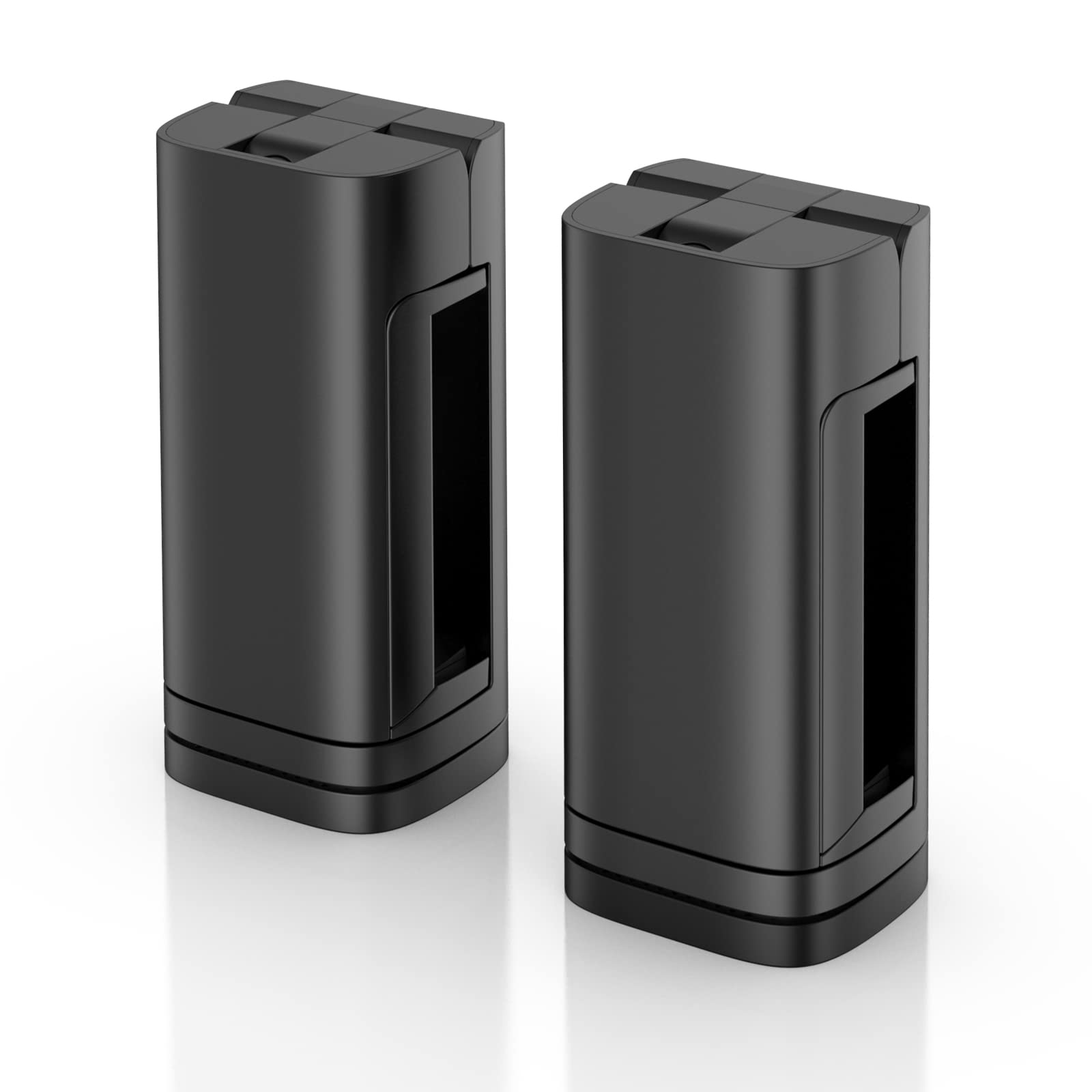 (2 Pack) Airplane Phone Holder - Klearlook 4 in 1 Adjustable Phone Stand for Travel, 360 Rotation Handsfree Viewing Flight Phone Holder, Foldable Travel Essentials for Flying/Home/Office-Black