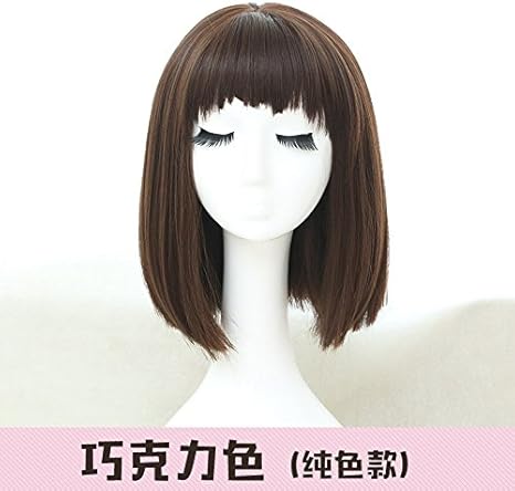 Amazon Com Wiaghuas Wig Short Hair Liu Hair Curls Long Straight