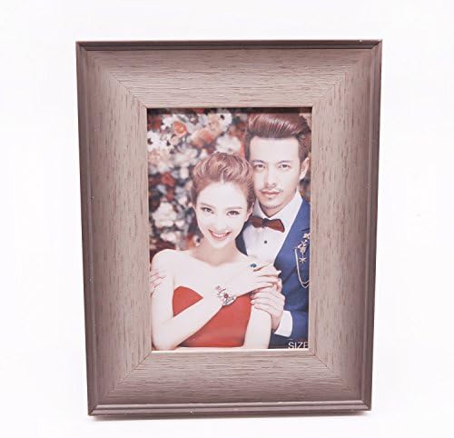 Veilife Home and Garden 4x6 Rustic Wood Picture Frame Photo Frame Wall Frame Antique Finish Frames