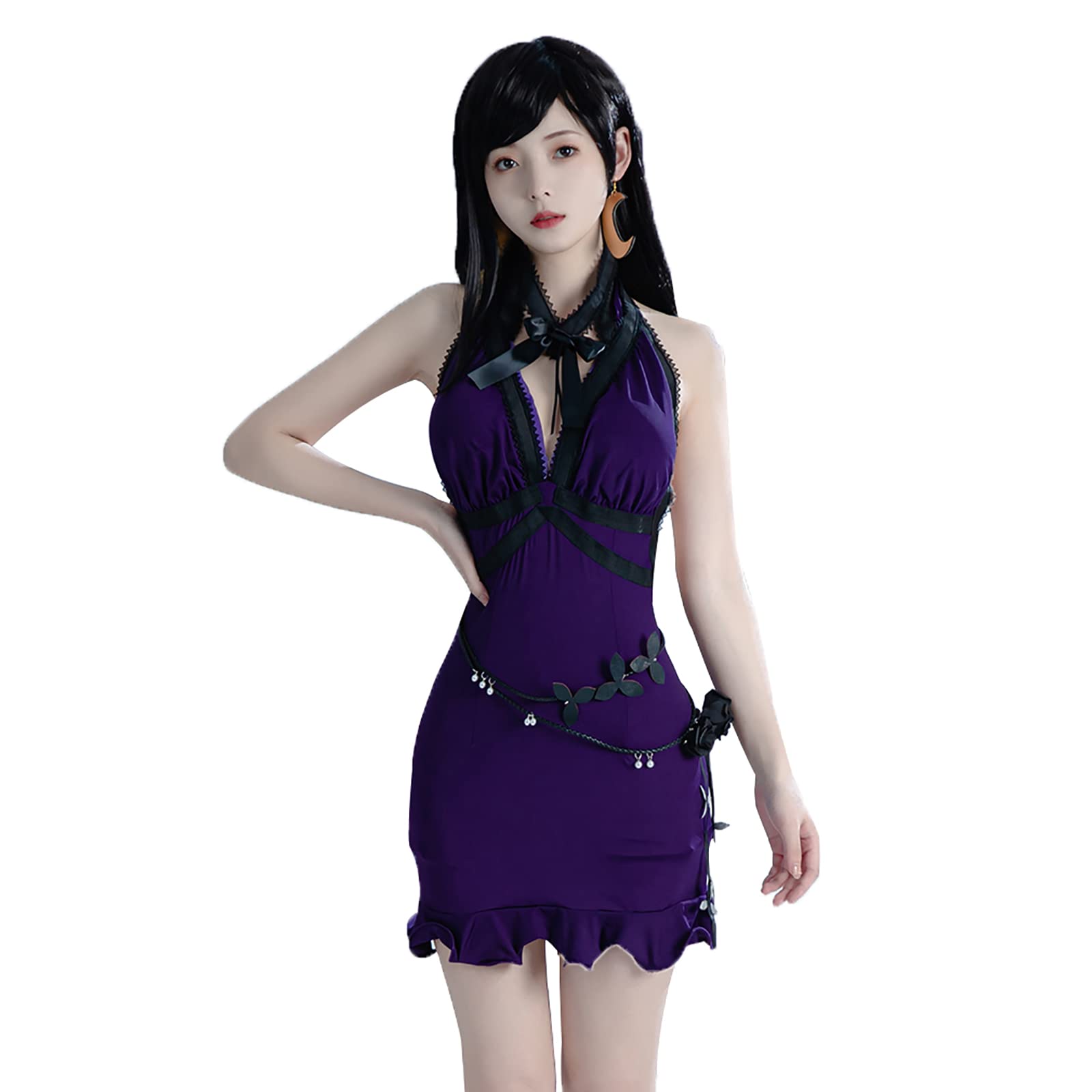 LTAKK Tifa Lockhart Cosplay Costume Final Fantasy Cosplay FF7 Remake Full Set Outfits Halloween