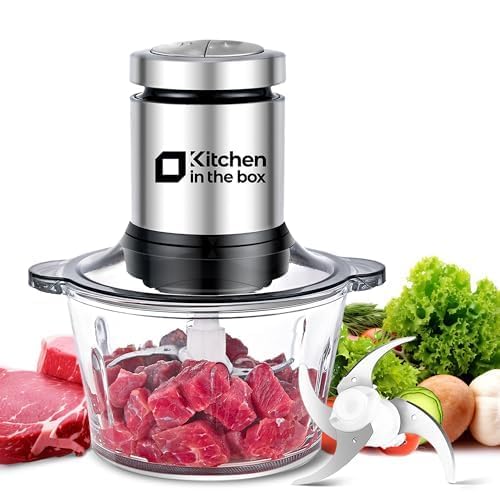 Photo 1 of Kitchen in the box Food Processors,400W Powerful Small Meat Grinder & Food Chopper Electric Vegetable Chopper with One 8-Cups Bowl & S Blades for Meat/fish/Vegetable/Baby Food