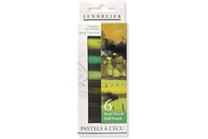 Sennelier Extra-Soft Half Pastel 6 Stick Set, Set of 6, Spring