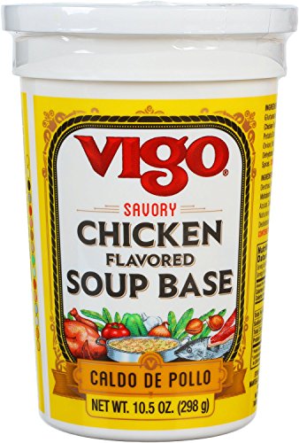 Vigo chicken flavored soup base, 10.5-ounce jars (pack …