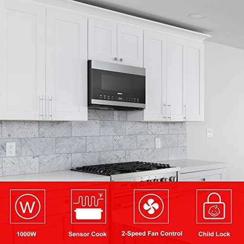 Galanz GLOMJD13S2SW10 24 inch Over The Range Microwave, Sensor Cooking