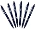 Pilot FriXion Clicker Retractable Erasable Gel Pens, Fine Point, Navy Blue Ink, 6 Pack
