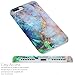 iPhone 7 Plus Case,iPhone 8 Plus Case,VIVIBIN Cute Blue Green Gold Opal Marble for Women Girls,Clear Bumper Soft Silicone Rubber Matte TPU Best Protective Cover Slim Fit Phone Case for iPhone 7/8 Plus