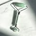 Jade Roller | Real Natural Jade Stone Facial Massager | Welded Construction | Smooth Double Roller | Anti-Aging, Skin Toning, Face Slimming, Lymphatic Drainage Enhancing Skincare Massage Tool | by ru