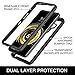 SunRemex Three Defense Designed for LG V50 ThinQ Case,LG V50 Case, Crystal Clear Full Body Shockproof Slim Fit Without Built-in Screen Protector Cover for LG V50 ThinQ Phone(Clear/Black)