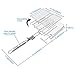 WolfWise Portable 430 Stainless Steel Barbecue BBQ Grilling Basket Removable Handle