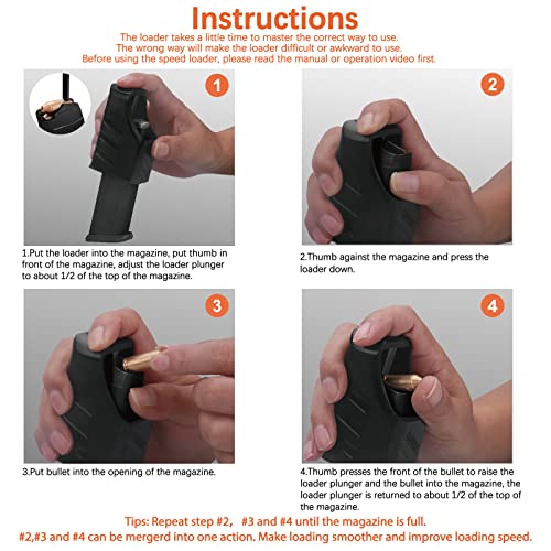 Ludex Universal Magazine Speed Loader for 9mm,10mm.40.357.380 1911