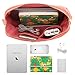 CHICECO Large Makeup Bag Toiletry Bag for Women Skincare Cosmetic Pouch – Watermelon Red