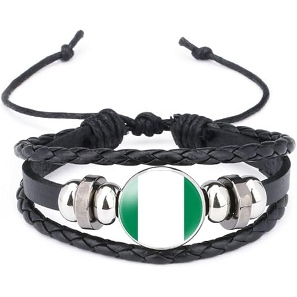Nigeria Flag Keychain - Stainless Steel & Glass Keyring Gift For Men & Women - View #13