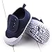 Binmer(TM) Infant Baby Boy Girl Soft Sole Crib Shoes Sneaker Prewalker Crib Shoes (Age:6~12 Month, Dark Blue)