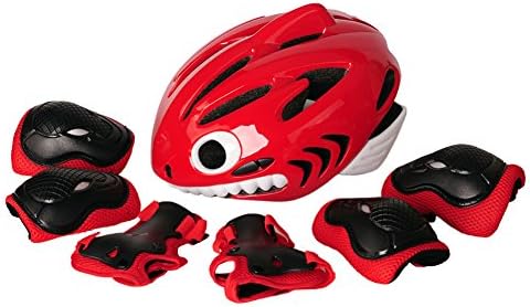 aomigell Kids Bike Helmet and Pads for 3-8 Years, Toddler Boys Girls Protective Gear Set Knee Elbow Wrist Guards for Skateboard,Bicycle,Scooter,Cycling,Roller,Skating