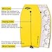Goplus Bodyboard for Beach, 33/37/41 Inches Lightweight Body Board w/ Wrist Leash, Superior Buoyancy EPS Core & HDPE Slick Bottom, Surfboard for Kids Teens Adults Surfing(41inch,Yellow Coconut Palm)