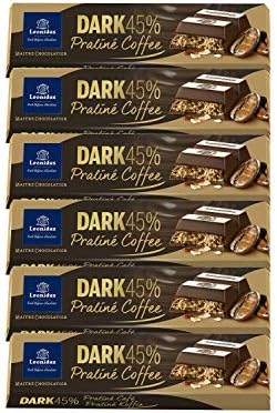Leonidas Belgian Chocolates - 50 gr Batons - Dark Coffee Praline - Carton