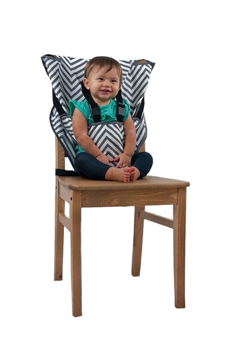 Cozy Cover Easy Seat Portable High Chair (Chevron) - Quick, Easy, Convenient Cloth Travel High Chair Fits in Your Hand Bag for a Happier, Safer Infant/Toddler