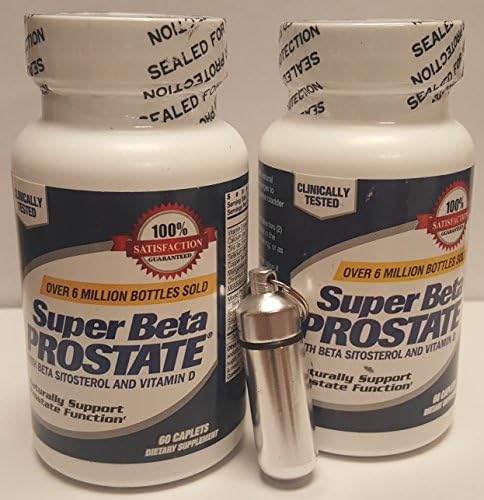 New Vitality Super Beta Prostate Enlarged Superbeta Health Caplets, 2 Bottles