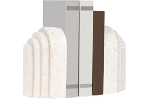 Heavy Duty Book Ends for Shelves, Modern Decorative Bookends for Shelves,Modern Home Decor Aesthetic Bookend Aesthetically Pl