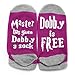 Moyel Dobby No Show Socks For Women Novelty Funny Cool Gifts (Purple, 1)