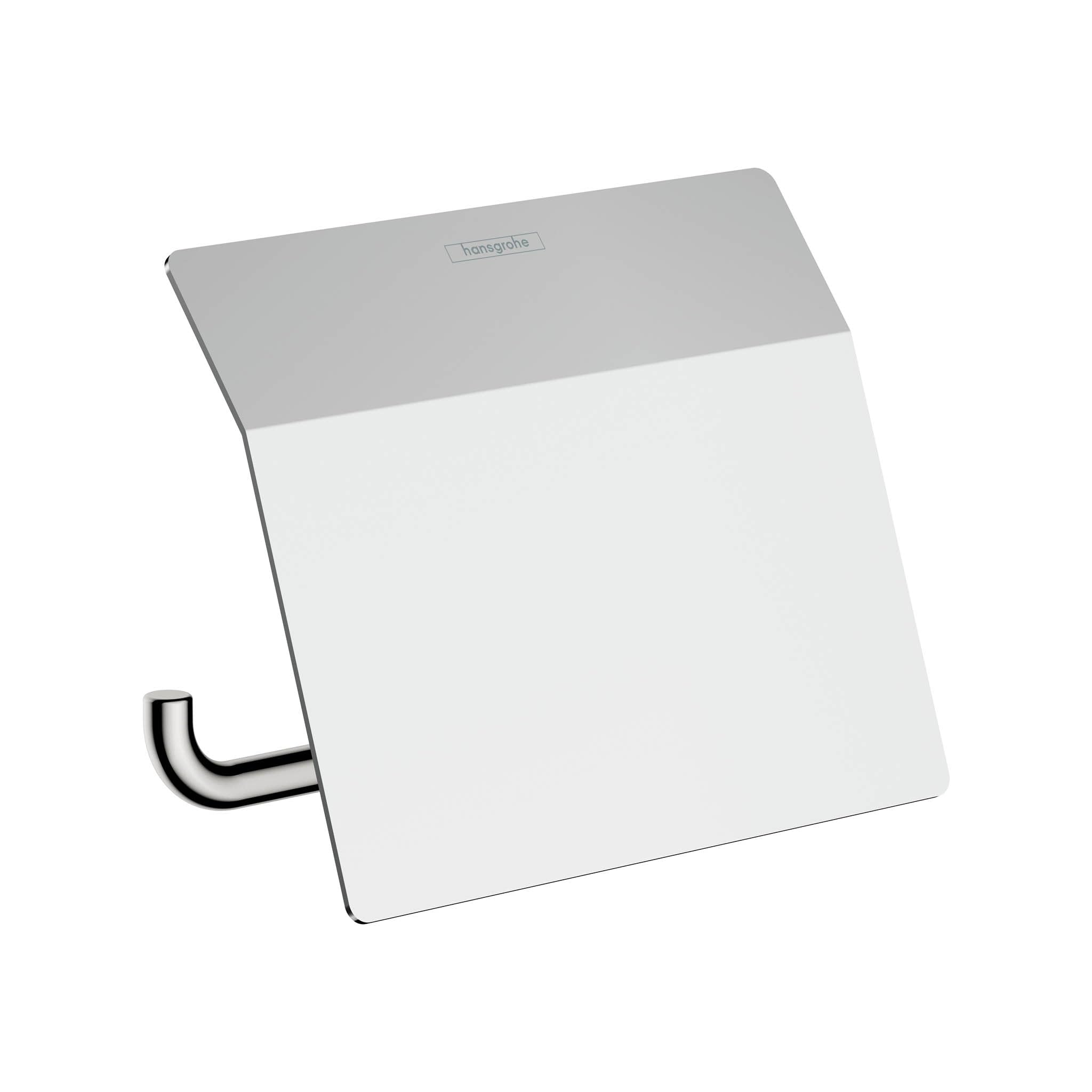 hansgrohe AddStoris Roll holder with cover, chrome, 41753000