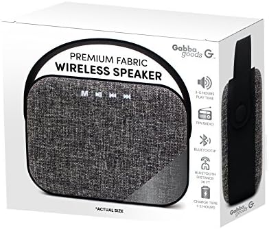 gabba goods premium fabric wireless speaker