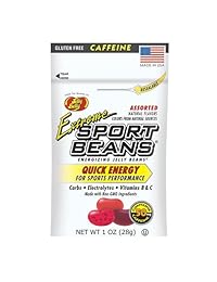 Jelly Belly Extreme Sport Beans - Juego de cuatro bolsas de 1 oz (granada, cereza, sandía, surtido)