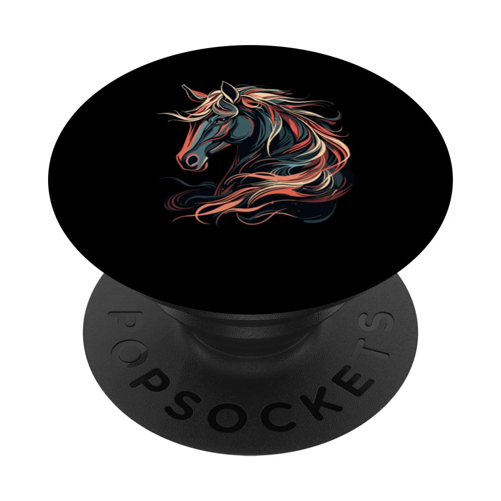 Equestrian Horse Horseback Riding Cowgirl For Women Girls PopSockets Swappable PopGrip