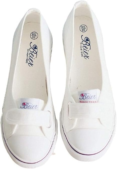 Amazon Co Jp Heaven Days ヘブンデイズ ナースシューズ オフィスシューズ スリッポン 看護 オフィス 事務 キャンバス スニーカー ベルト付き 小さいサイズ 大きいサイズ レディーズ 06b00 服 ファッション小物