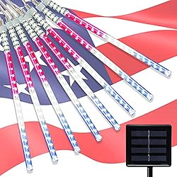 LALAPAO Solar Outdoor String Lights Meteor Shower