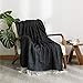 BEDSURE Wool Blanket, Ash Black – Super Soft, Warm & Fuzzy Throw Blanket 50×70 inches for Couch, Sofa, Bed – Outdoor Throw Blankets for Camping, Beach, Backpacking or Emergency Suppliesthumb 3