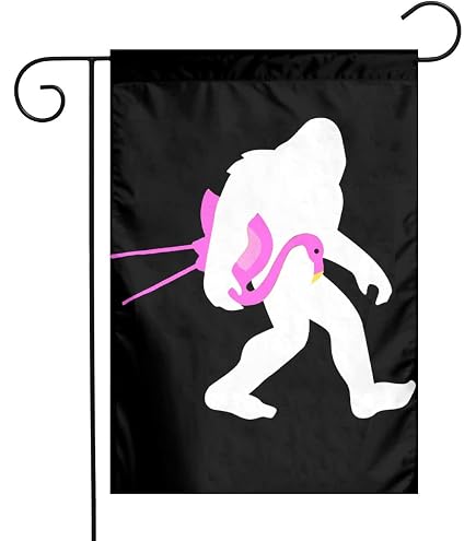 Bigfoot Gartenflagge 30,5 X 45,7 Cm, Doppelseitig - Lustiges Geschenk Für Vatertag & Camping