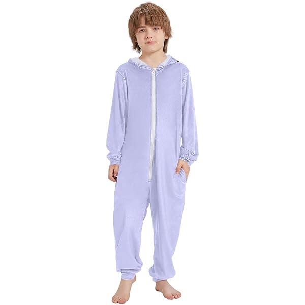 CHIFIGNO Unisex Kids Onesie, Novelty Hoodie One Piece Jumpsuits