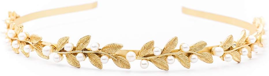 Swara Gold Metal Hair Bands for Women and Girls