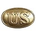 TD ZW Treasure Gurus Civil War Us Union Army Brass Belt Buckle