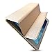 BeneU Slim Lightweight Leather Folio Magnetic Smart Case Cover Stand with Back Case For Apple iPad Air (iPad 5 th Generation, 2013 release) - Champagne Gold