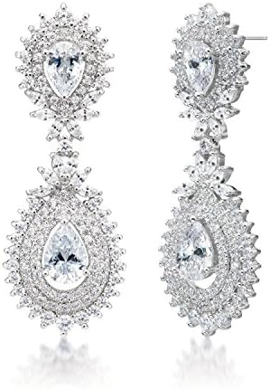 MIYUMIRO Women's Gloria Tear Drop Earrings