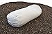Bean Products WheatDreamz Neck Roll Pillow - Made in USA - Cotton Zippered Shell with Organic Buckwheat - 6