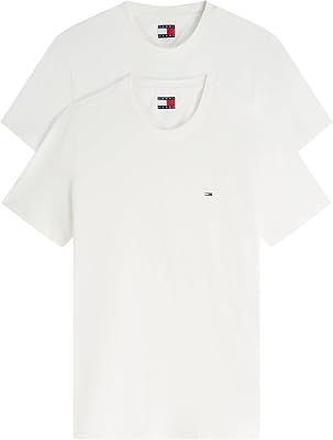 Homme TJM Xslim 2pack Jersey Tee Ext Dm0dm20687, Multi (Ecru/Ecru), 4XL