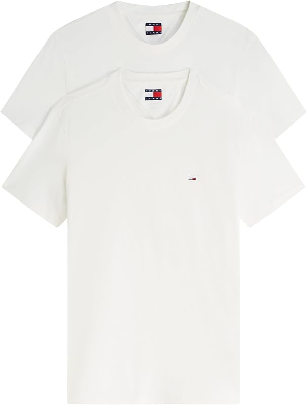 Homme TJM Xslim 2pack Jersey Tee Ext Dm0dm20687, Multi (Ecru/Ecru), 4XL — photo 1 sur 6