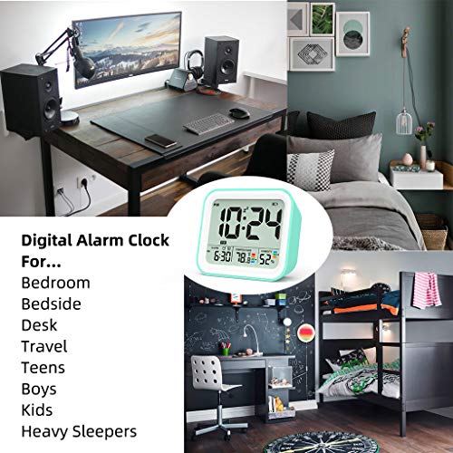 FULLWILL Digital Alarm Clock, Dual Smart Alarm with Workdays/Weekends