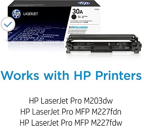 HP 30A (CF230A) Black Toner Cartridge for HP Color Laserjet M203 M227  (Color: Black, Tamaño: 1 Size) | Guatemala Digital - guatemaladigital.com