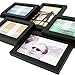 BestBuy Frames Wall Hanging Collage 6 Opening (3 - 4 x 6-Inch and 3 - 5 x 3.5-Inch) Picture Frame, Black