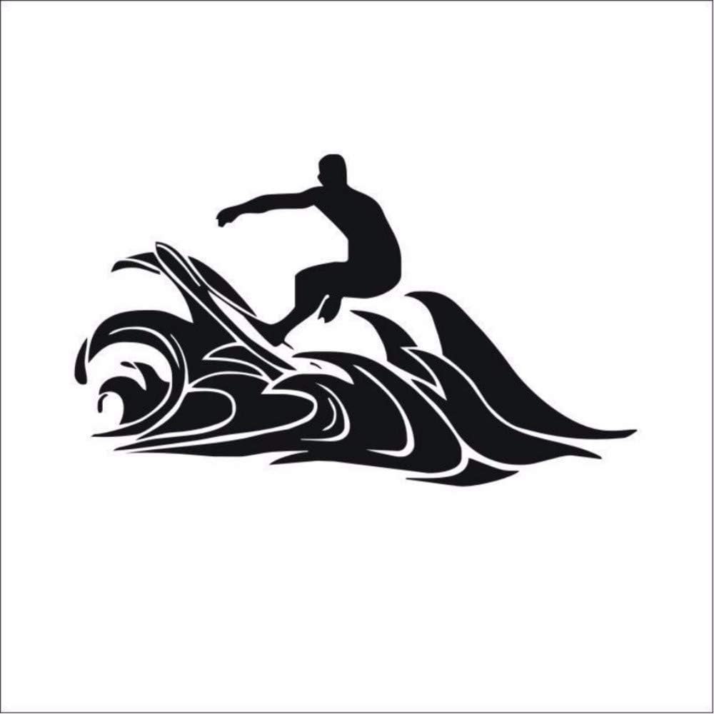 Amazon エクストリームサーフスポーツウォールステッカー防水家の装飾ビニールアート壁紙アートデカールサーフィンクラブスポーツルームの装飾51cm 86cm ウォールステッカー オンライン通販