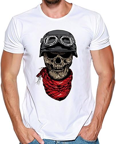 半袖 Tシャツ メンズ トップス Timsa かわいい ジャージ 修身 カジュアル シャツ 春夏 ティーシャツ スウェット 個性派 骷髅 頭蓋骨柄 プリントtシャツ インナー 上着 カップル服 男女兼用 通勤 通学 運動 日常用 オーバーサイズ 大きいサイズ B07rjycd3m 150円