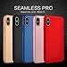 VANSIN iPhone X Case, iPhone 10 Case, 360 Full Body Protection Hard Slim Case Coated Non Slip Matte Surface with Tempered Glass Screen Protector for Apple iPhone X (2017) - Rose Gold