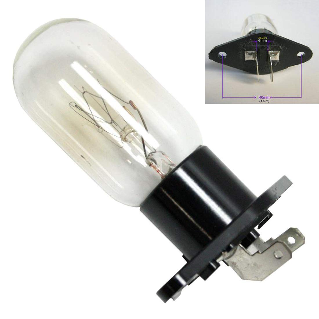 Bombilla universal para horno de microondas de 25 W para GE ...