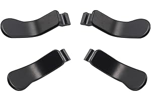 TOMSIN 4 pcs Mini Paddles for Xbox Wireless Elite 2 Controller,Metal Stainless Steel Back Paddles Replacement Parts for Xbox One Elite Controller Series 2 Model 1797 (Black)