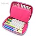 Colorful Fruits School Girls Toddler Hardtop Pencil Case Holder - Cute Kids Pencil Box Pen Bag (Hot Pink)